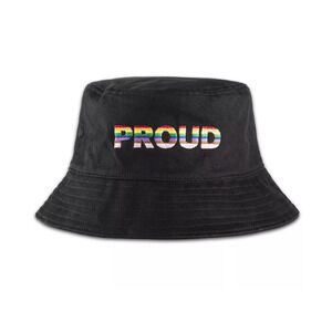 Proud Bucket Hat in Black Canvas Pride - The Phluid Project New Condition